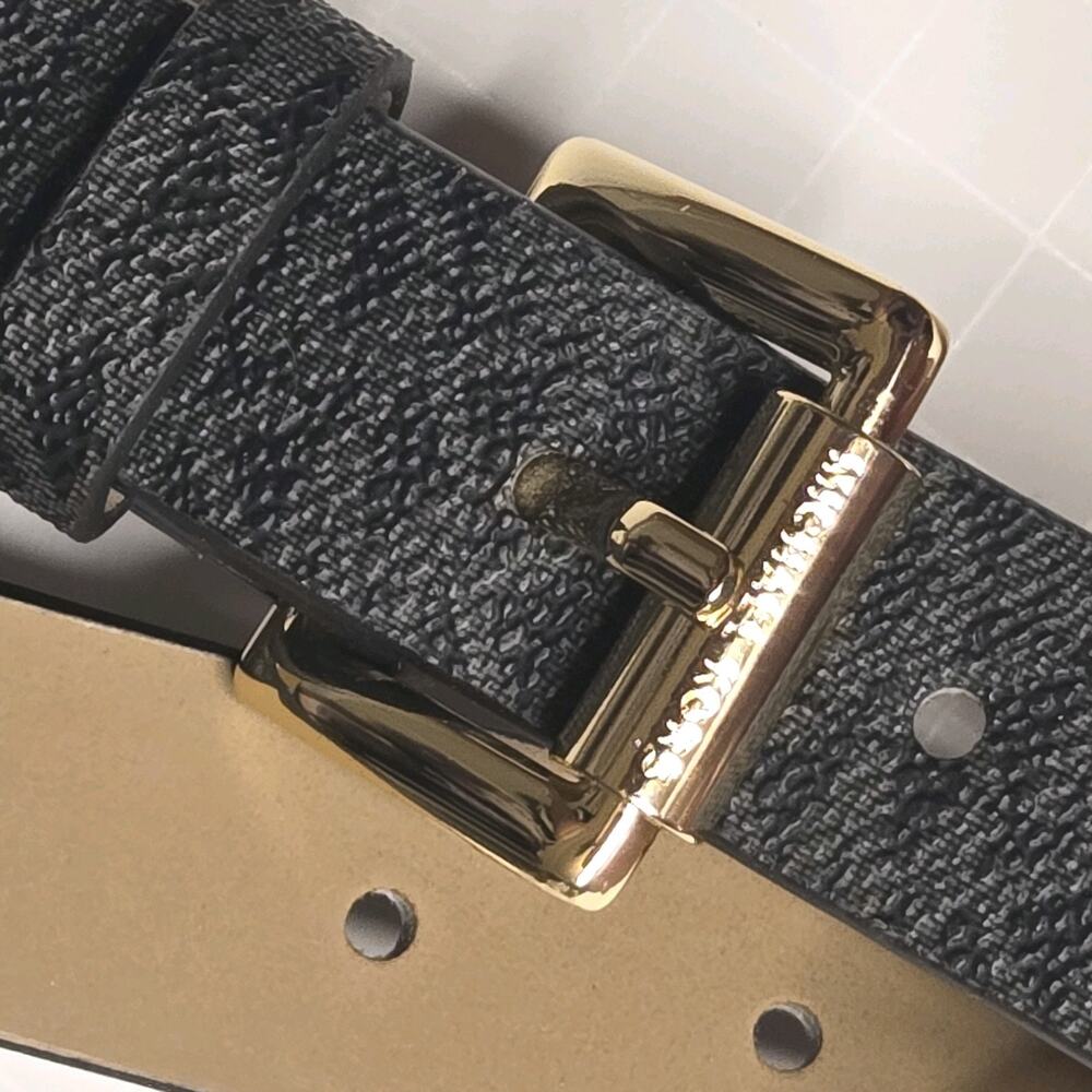 Michael Kors Women's Black Monogram Belt /Crossbody Bag Size S/M NWT - Picture 5 of 7